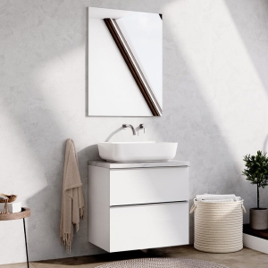 Umywalka nablatowa ELITA Nomia White HG 50x39