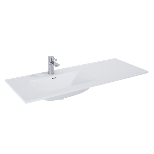 UMYWALKA ELITA SKAPPA 120 LEWA (80+40), CERAM WHITE
