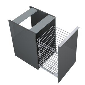 KOMODA ELITA LOOK 40 Z KOSZEM CARGO ANTHRACITE HG