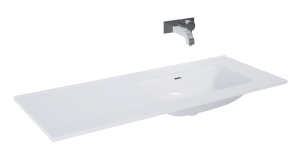 UMYWALKA ELITA SKAPPA 120 BEZ OTWORU PRAWA (80+40), CERAMICZNA WHITE