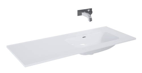 UMYWALKA ELITA SKAPPA 120 BEZ OTWORU PRAWA (80+40), CERAMICZNA WHITE