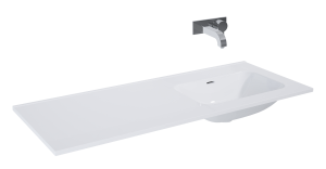 UMYWALKA ELITA SKAPPA 120 BEZ OTWORU PRAWA (60+60), CERAMICZNA WHITE