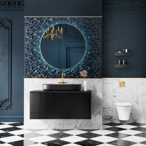 SZAFKA ELITA GLAM 120 1S + 1S BLACK MATT