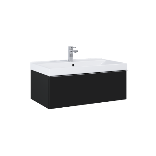 SZAFKA ELITA LOOK 80 1S BLACK MATT