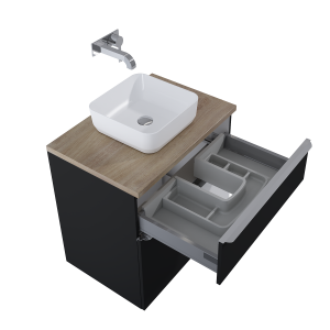 SZAFKA ELITA LOFTY 70 2S BLACK MATT PDW