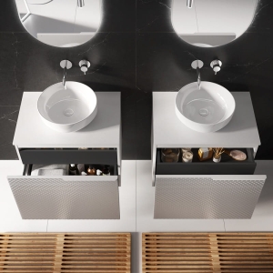 SZAFKA ELITA GLAM 70 1S + 1S WHITE MATT