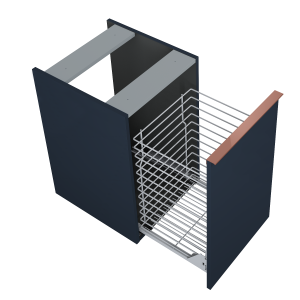 KOMODA ELITA LOOK 40 Z KOSZEM CARGO NAVY BLUE MATT