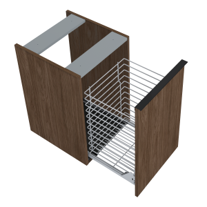 KOMODA ELITA LOOK 40 Z KOSZEM CARGO ORZECH LINCOLN