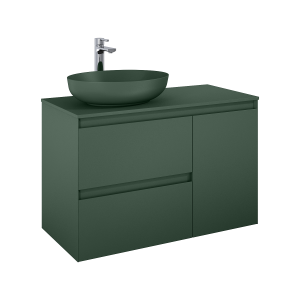 SZAFKA ELITA SPLIT 100 (60 2S L + KOSZ CARGO P) FOREST GREEN MATT