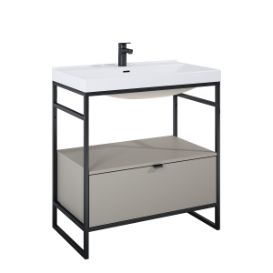 SZAFKA ELITA INDUS 80 1S FUME MATT DO STELAŻA