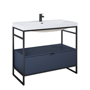 SZAFKA ELITA INDUS 100 1S NAVY BLUE MATT DO STELAŻA