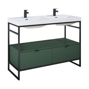 SZAFKA ELITA INDUS 120 2S FOREST GREEN MATT DO STELAŻA