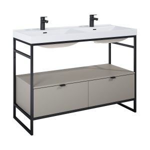 SZAFKA ELITA INDUS 120 2S FUME MATT DO STELAŻA