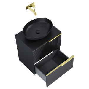 SZAFKA ELITA SOHO 60 2S BLACK MATT