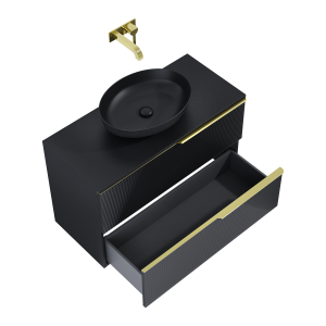 SZAFKA ELITA SOHO 100 2S BLACK MATT