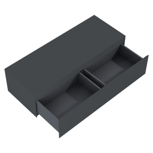 KOMODA ELITA SPLIT SLIM 120 2S ANTHRACITE MATT Z BLATEM