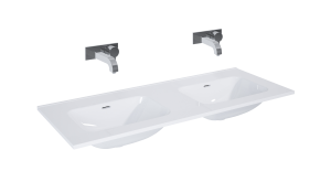 UMYWALKA ELITA SKAPPA 120 DUO BEZ OTWORU, CERAMICZNA WHITE
