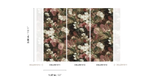 Tapeta dekoracyjna Khroma Wall Designs I Lena Burgundy DGLEN1013