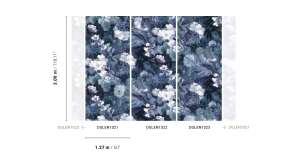 Tapeta dekoracyjna Khroma Wall Designs I Lena Indigo DGLEN1023