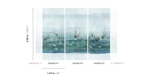 Tapeta dekoracyjna Khroma Wall Designs I Waterside Aqua DGIUM1013