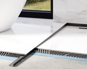 Listwa brodzikowa spadkowa czarna Lambro LKP-11-1200-BLACK-MT