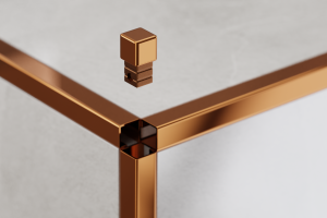 Kostka zakończeniowa do profili narożnych Lambro PQ-8-COPPER-MI