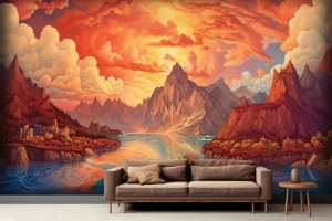 Grafika Reve Montagne et Ciel Fable MF100