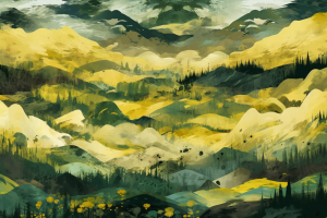 Grafika Reve Montagne et Ciel Ondulat MO100