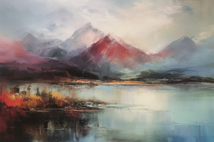 Grafika Reve Montagne et Ciel Paysage MP103