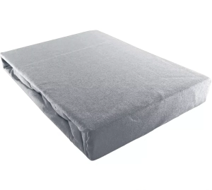 Prześcieradło JERSEY jasno-szare - 160 x 200