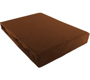 Prześcieradło JERSEY brązowe - 160 x 200