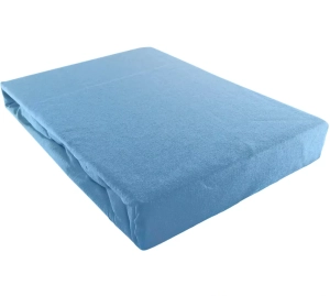 Prześcieradło JERSEY niebieskie - 90 x 200