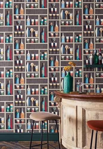 Cole&amp;Son Fornasetti Senza Tempo Cocktails