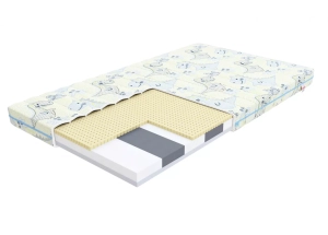 Materac piankowy SMILE dino - 80 x 190