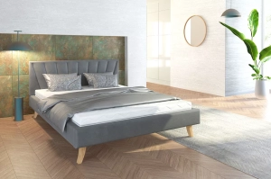 Łóżko tapicerowane - HEAVEN TRINITY (GRAFITOWY) - 180 x 200