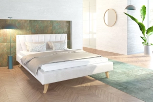 Łóżko tapicerowane - HEAVEN TRINITY (BIAŁY) - 180 x 200