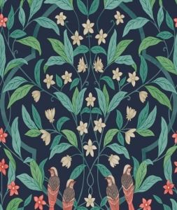 Tapeta dekoracyjna Cole&Son Seville Jasmine & Serin Symphony 117/10030