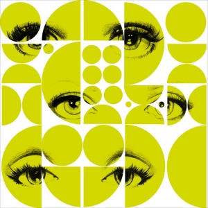 Tapeta MINDTHEGAP Illusion Eyes and Circle Green WP20085