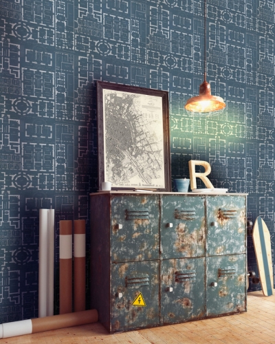 MINDTHEGAP Eclectic Chateau Bleu WP20026