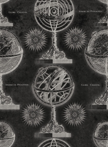 Tapeta MINDTHEGAP Eclectic Armillary Anthracite WP20030