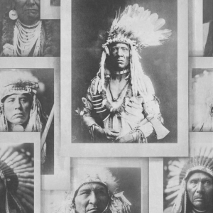 Tapeta MINDTHEGAP Eclectic Indian Chiefs Sepia WP20072