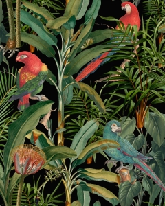 Tapeta MINDTHEGAP Tropical Wanderlust Parrots of Brasil WP20522
