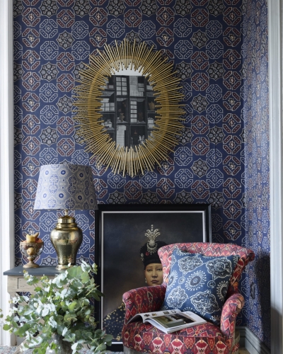 MINDTHEGAP The Home of Eccentric Man Ajrak Blue WP20412
