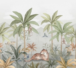 Mural Boras Tapeter Newbie II Wild Jungle Mural 6945