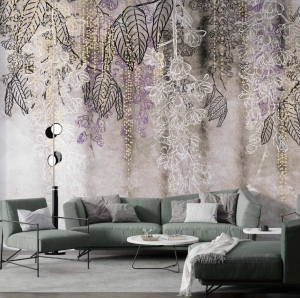 Grafika Metalic Art Wisteria KK20230009 Beige