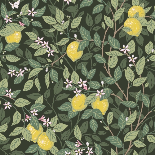 Tapeta dekoracyjna Borastapeter Orangeri Citronträd 5701