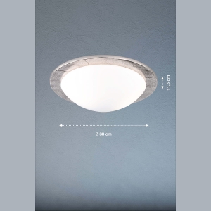 Lampa Sufitowa Nantes Fischer&Honsel E27 2x40W w kolorze niklu metal