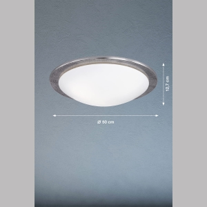 Lampa Sufitowa Nantes Fischer&Honsel E27 3x25W w kolorze niklu metal