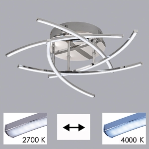 Lampa Sufitowa Cross TW Fischer&Honsel LED 5x4,5W w kolorze chromu metal