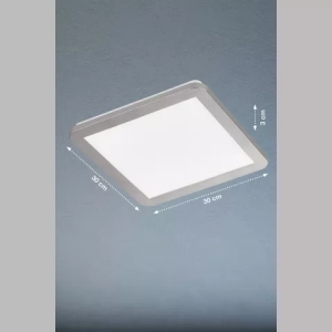 Lampa Sufitowa Gotland Fischer&Honsel LED 1x15W w kolorze niklu plastikowy
